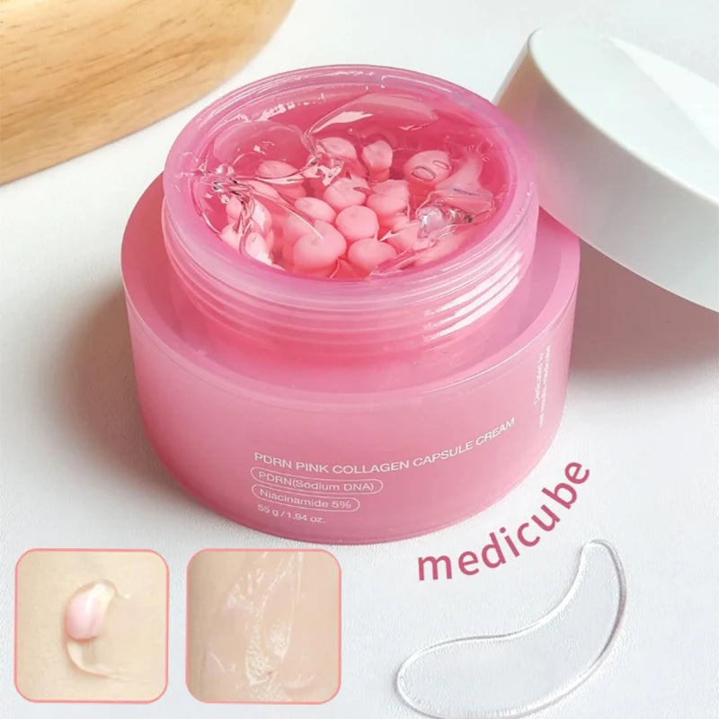 Korean Pdrn Pink Collagen Capsule Cream With Niacinamide | Premium Care
