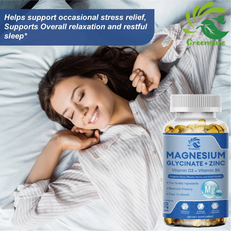 Garmtar Magnesium Glycinate & Zinc 500mg Mineral Complex - Garmtar Pure Supplements