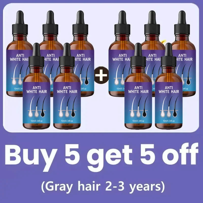 24 New White To Black Gray White Hair | Premium Care