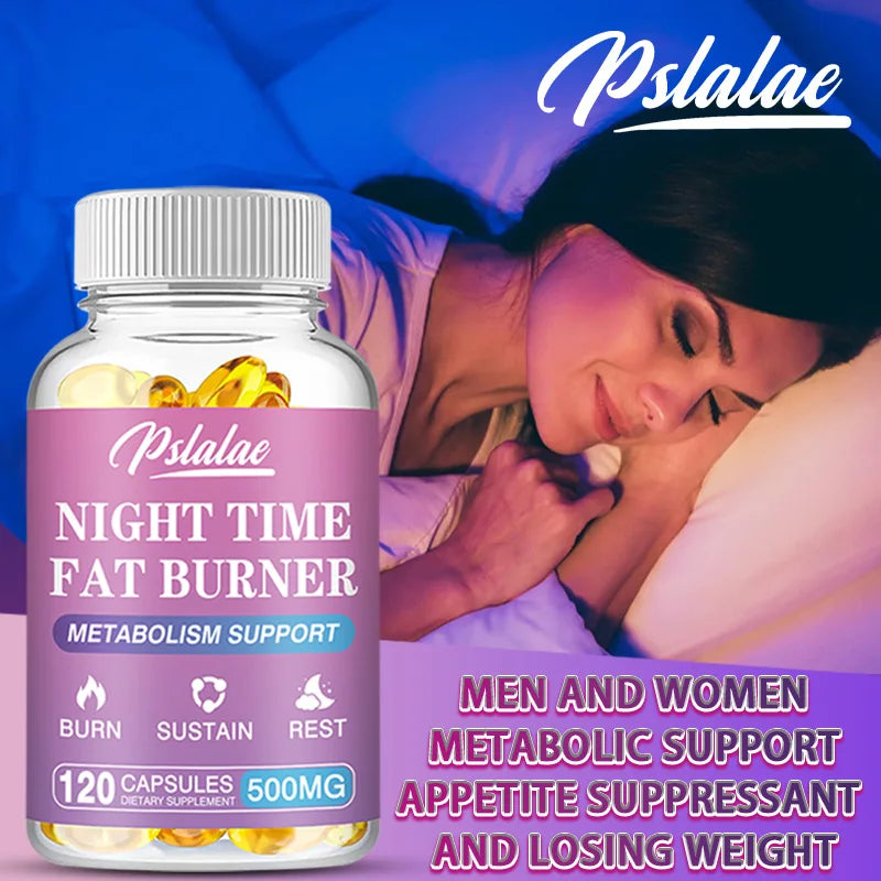 Nighttime Fat Burner Supplement - for Weight Loss, Boost Metabolism, Suppress Appetite Diet,Healthy Weight Management