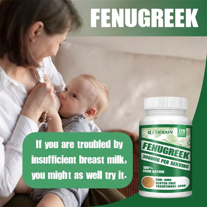 Pure Fenugreek Extract 3000mg – Lactation Support, Hormone Balance & Feminine Wellness