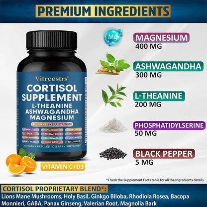 Garmtar 13-in-1 Cortisol Support & Adrenal Health Matrix - Garmtar Pure Supplements