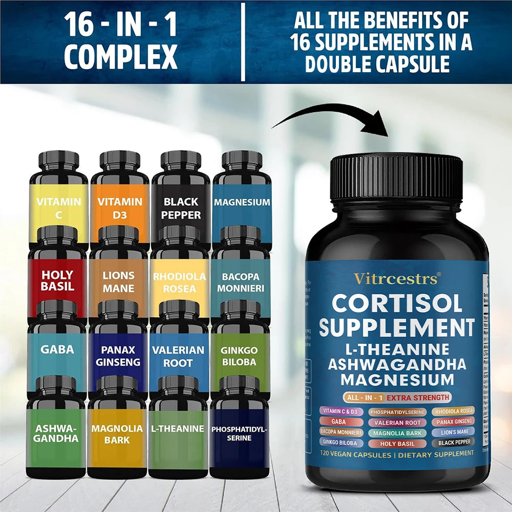 Garmtar 13-in-1 Cortisol Support & Adrenal Health Matrix - Garmtar Pure Supplements