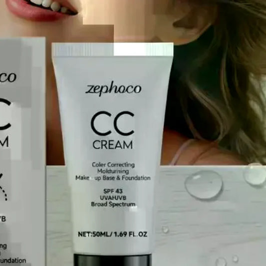 Oil Control CC Cream SPF 43 for  Skin Full Coverage With UV Protection and Even Tone