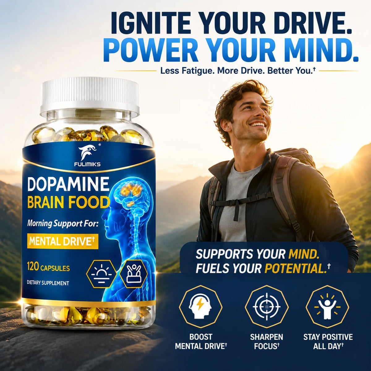 Garmtar Dopamine Brain Food & Nootropic Drive Matrix - Garmtar Pure Supplements