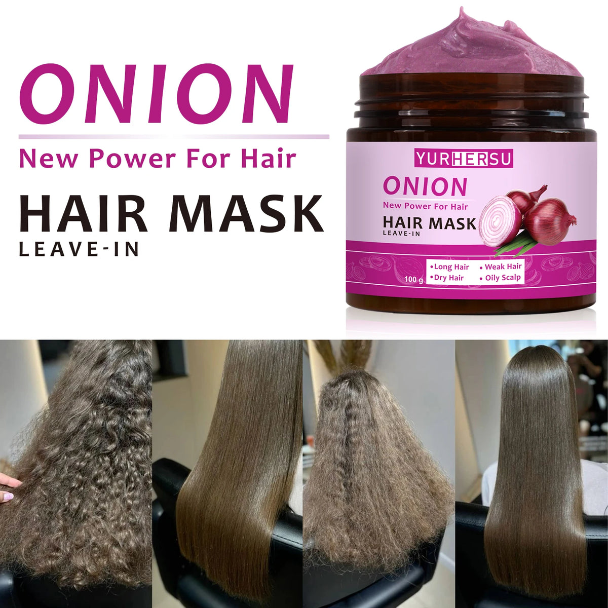Onion Essence Deep Nourishing Wash Free Hair Mask | Premium Care