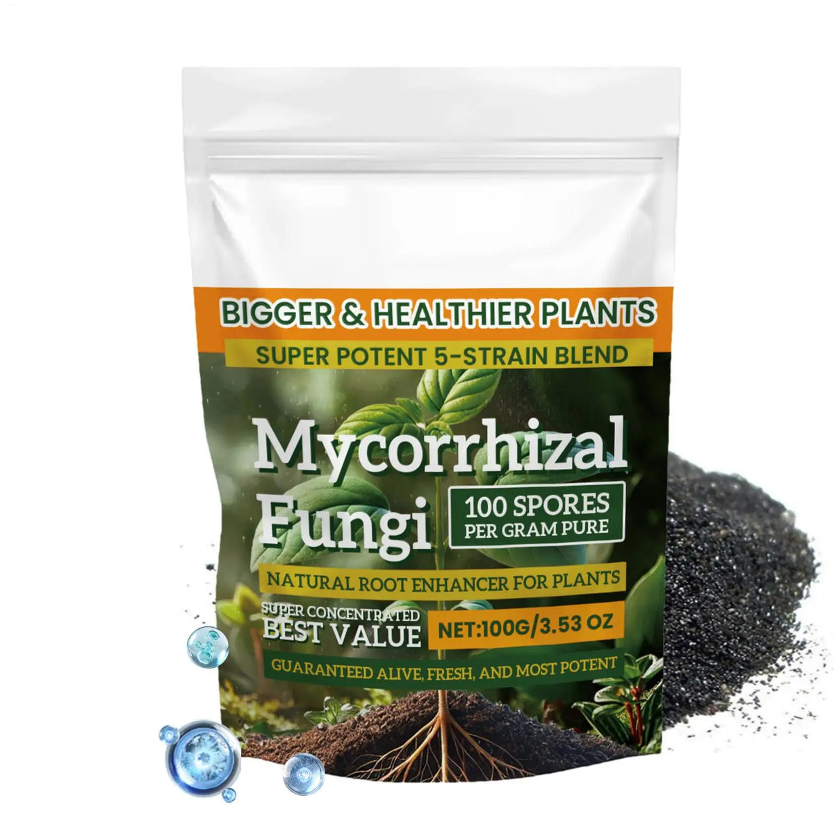Plant Growth Enhancer Powder 100g Plant Growth Nutrient Fertilizer Multi-Purpose Rooting Supplement for Soil Culture Mixed