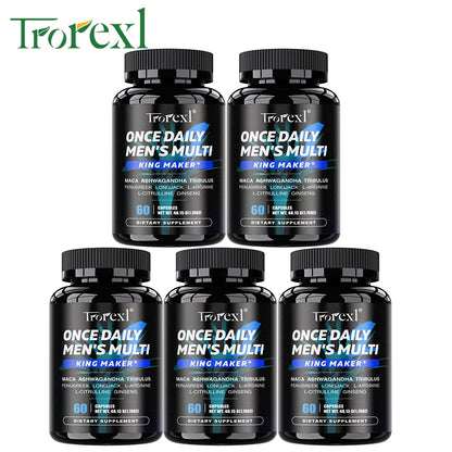Men's Once Daily Multi-Vitality & Performance Complex – Male Firmness, Stamina & L-Arginine Support