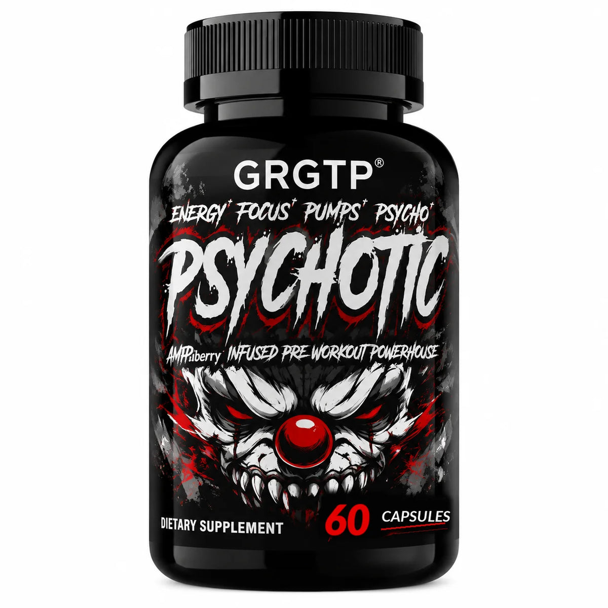 Psychotic High-Intensity Pre-Workout Matrix – Extreme Athletic Energy, Hyper-Focus, Muscle Power & Cognitive Mental Clarity