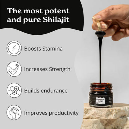 Pure Himalayan Shilajit Resin High Potency For Men | Premium Care