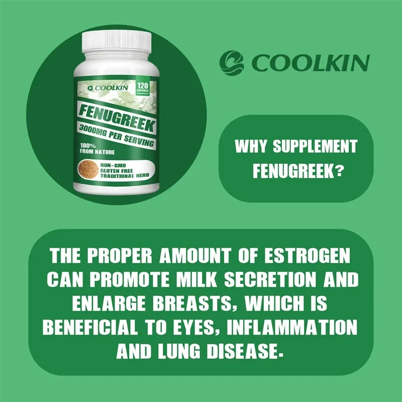 Pure Fenugreek Extract 3000mg – Lactation Support, Hormone Balance & Feminine Wellness