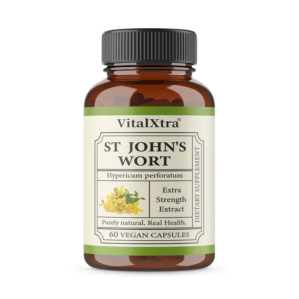 Herbal Supplement St. John’s Wort, Promotes a Positive Outlook, Non-GMO, Vegan Capsules