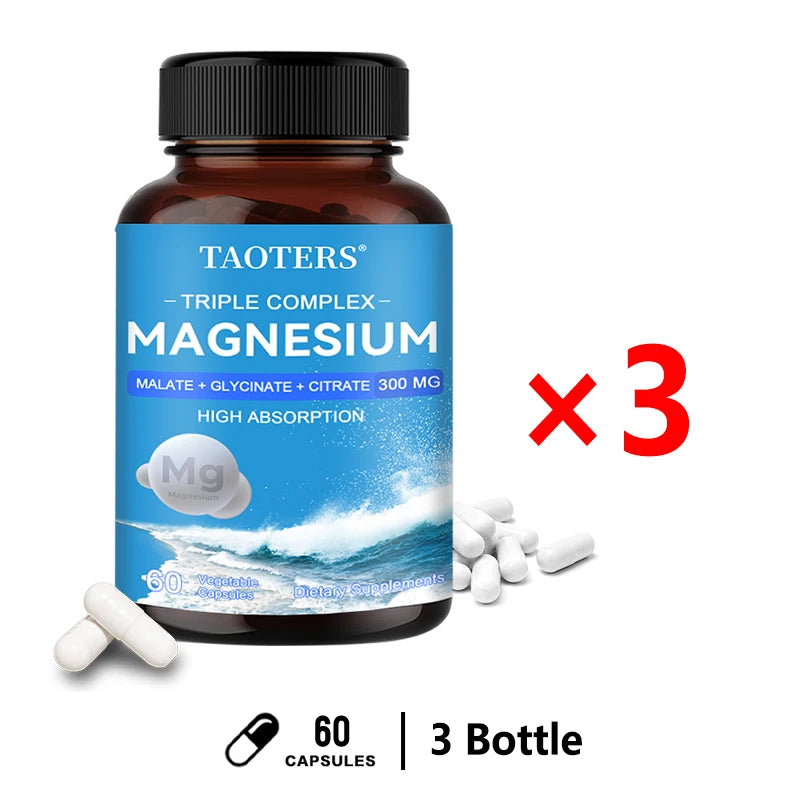 Garmtar Triple Magnesium Complex (Glycinate, Malate & Citrate) - Garmtar Pure Supplements