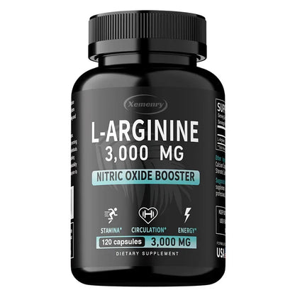 L-Arginine 3000mg Men's Vitality Complex – Peak Blood Flow, Intimate Stamina & Reproductive Health