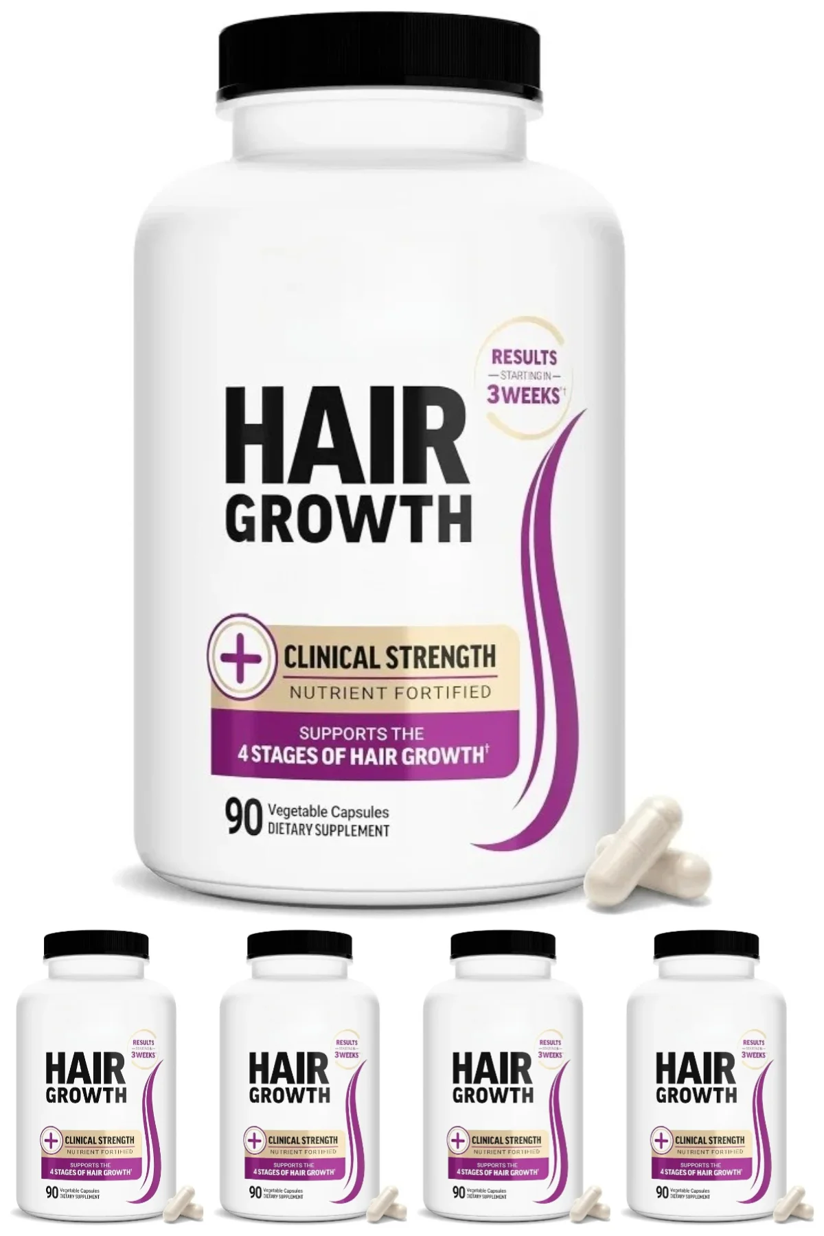 Hair Wellness Multivitamin With Biotin Collagen Botanicals Supports | Premium Care