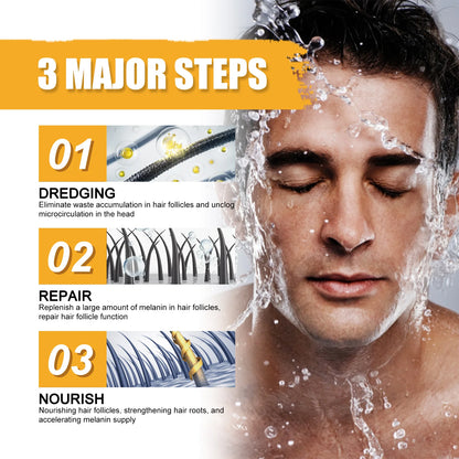Hair Blackening Shampoo Soap Repairs Gray And Anti | Premium Care