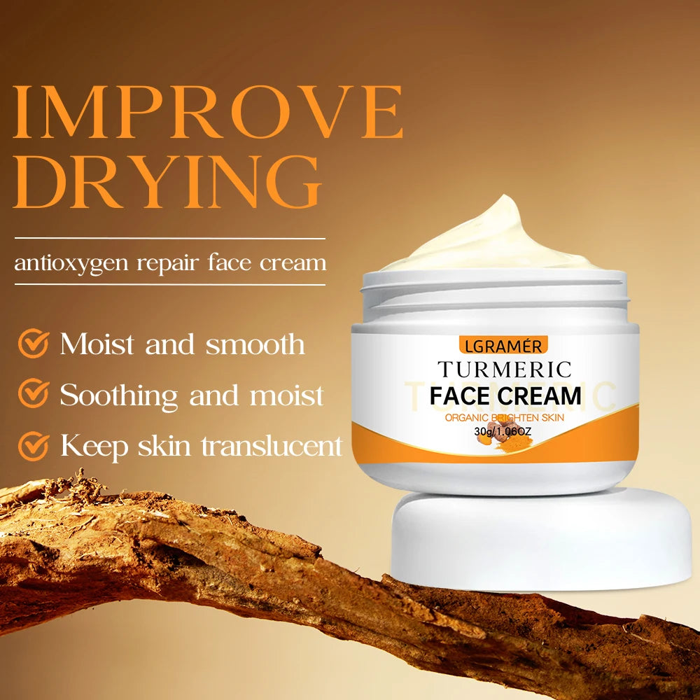 Turmeric Whitening Face Cream Wrinkle Removal Lighten Fine | Premium Care