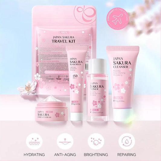 Sakura Skin Care Sets Kits With Cleanser Serum | Premium Care