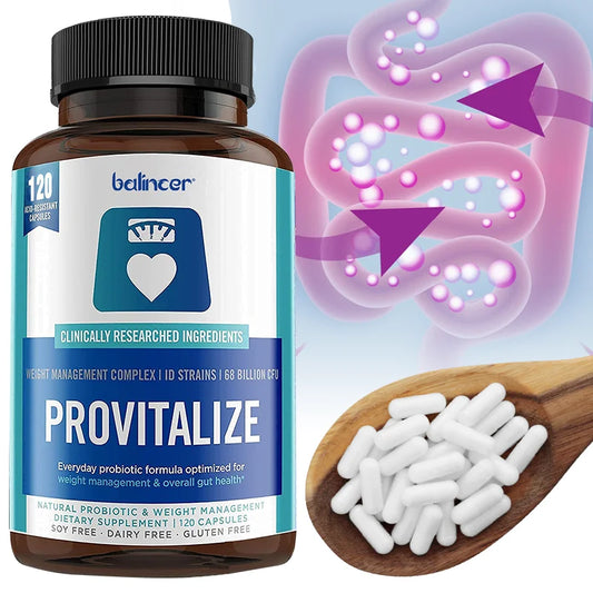 ProbioMax 60 Billion CFU Gut-Brain Axis Complex – Multi-Strain Probiotics & Prebiotics for Digestion, Bloating Relief, Weight Management & Mood Relaxation