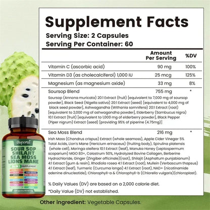 Garmtar 24-in-1 Soursop Graviola & Superfood Complex - Garmtar Pure Supplements