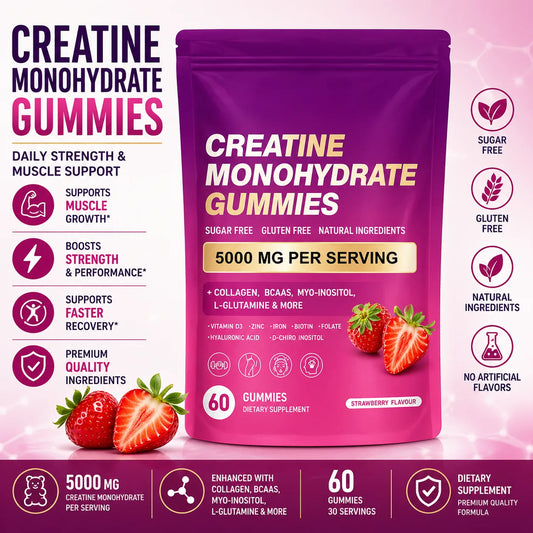 Garmtar Creatine Monohydrate Gummies + Collagen & BCAA - Garmtar Pure Supplements