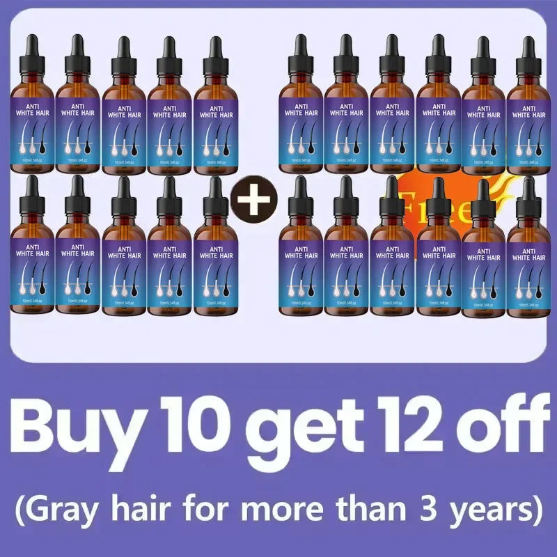 24 New White To Black Gray White Hair | Premium Care