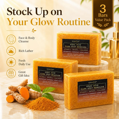 Turmeric Kojic Acid Face Body Soap Gentle Cleansing | Premium Care
