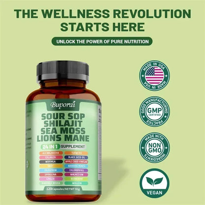 Garmtar 24-in-1 Soursop Graviola & Superfood Complex - Garmtar Pure Supplements