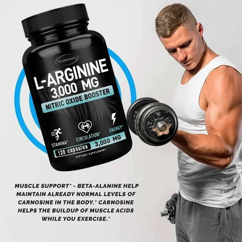 Pro-Endurance L-Arginine Complex – Vascular Blood Flow, Muscle Strength & Exercise Energy