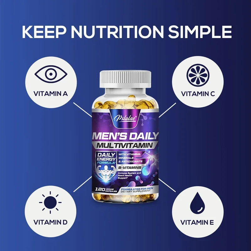 AlphaMulti Elite Men's Daily Multivitamin & Botanical Complex – High-Potency Micronutrients, Energy, Prostate & Immune Defense