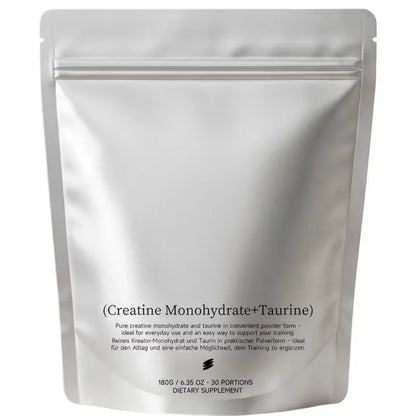 Micronized Creatine Monohydrate + Taurine Powder (180g / 30 Servings) – Explosive Strength & Muscle Hydration