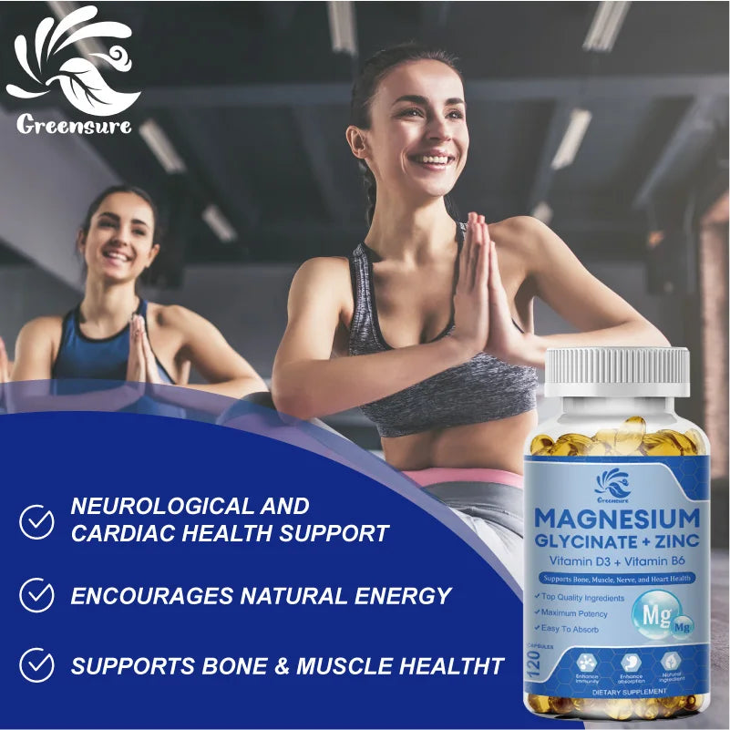 Garmtar Magnesium Glycinate & Zinc 500mg Mineral Complex - Garmtar Pure Supplements