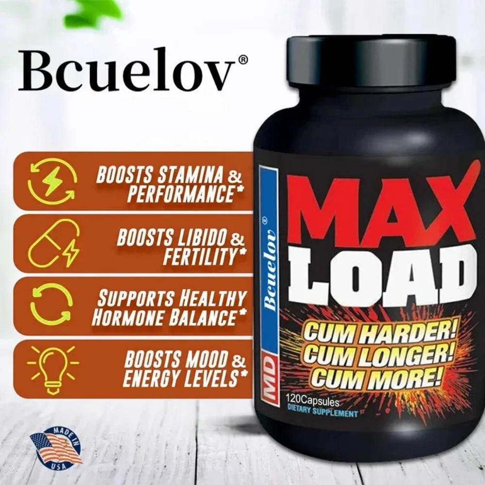 Men's Health & Energy Supplement – Natural Performance Booster for Stamina, Muscle Mass & Hormone Balance