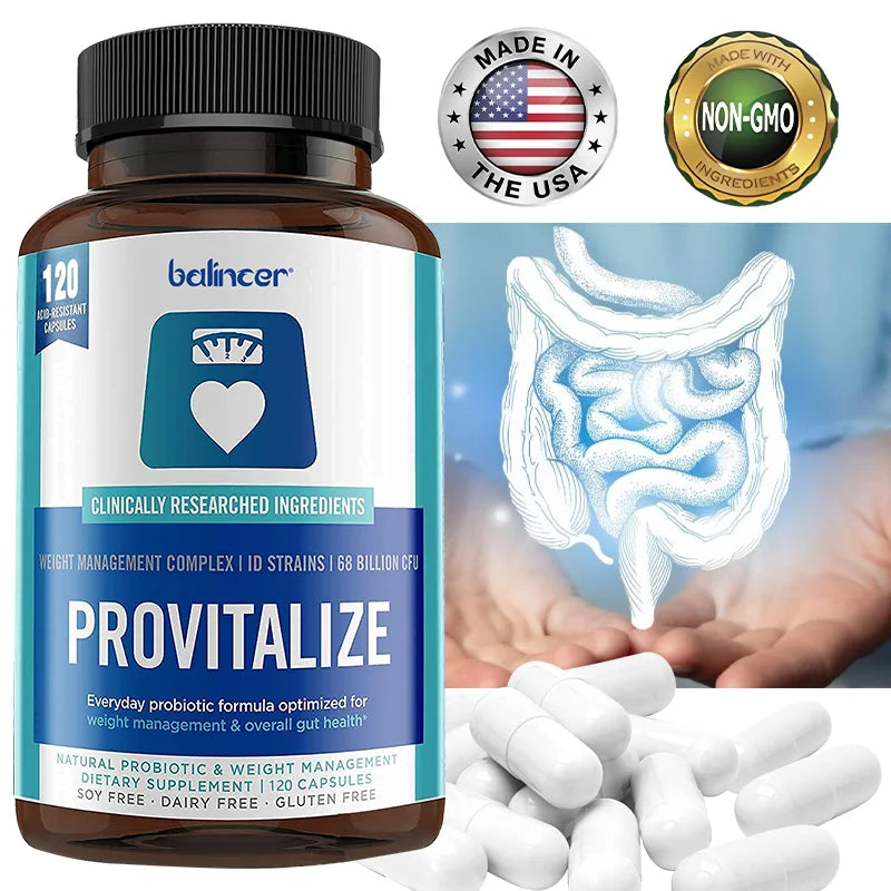 ProbioMax 60 Billion CFU Gut-Brain Axis Complex – Multi-Strain Probiotics & Prebiotics for Digestion, Bloating Relief, Weight Management & Mood Relaxation