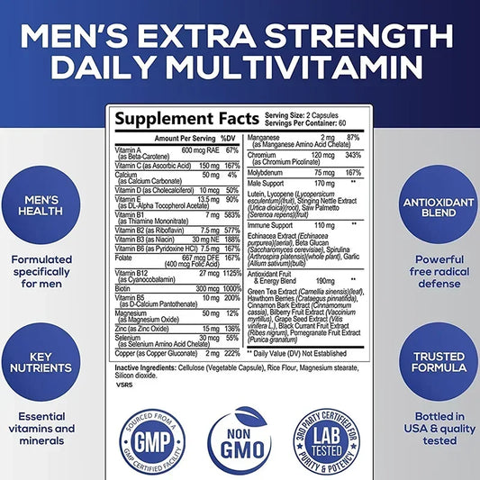 Men's Daily Complete Multivitamin & Vitality Complex