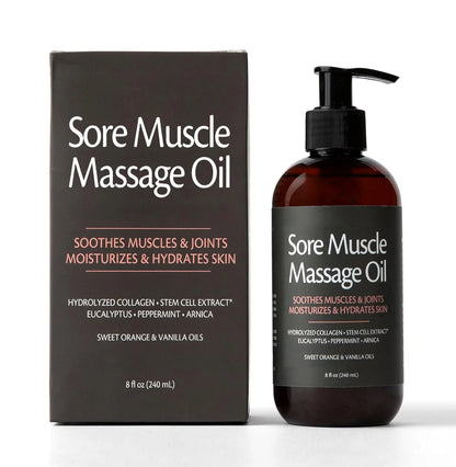 Skin Firming Body Massage Oil 240ml Natural Aromatherapy Relaxing Soothing Skin Care Essential Oil for Body Massage