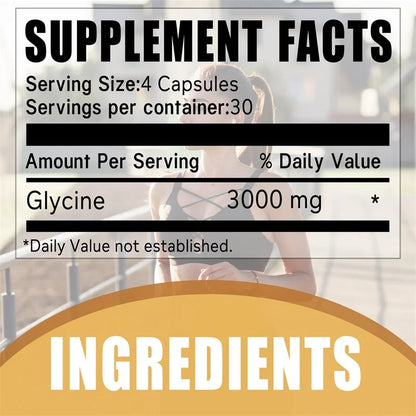 Glycine Supplement - Improve Sleep Quality and Suppress Appetite, Promote Deep Sleep