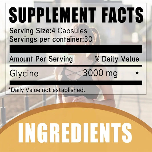 Glycine Supplement - Improve Sleep Quality and Suppress Appetite, Promote Deep Sleep