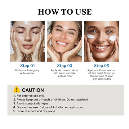 345 Soothing Cream Daily Face Moisturizer Spot Treatment | Premium Care