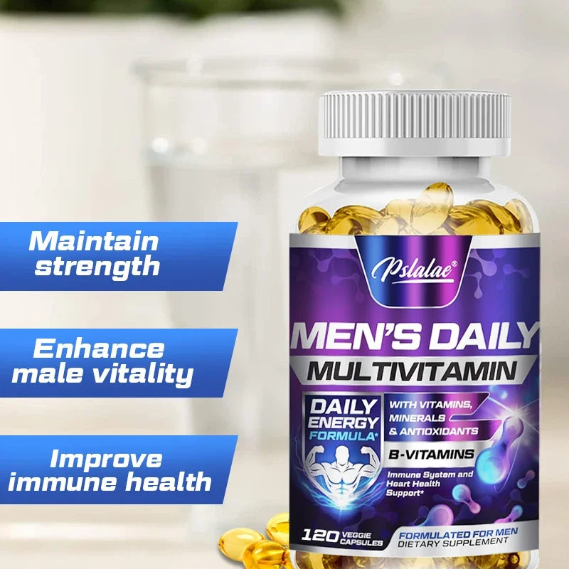 AlphaMulti Elite Men's Daily Multivitamin & Botanical Complex – High-Potency Micronutrients, Energy, Prostate & Immune Defense