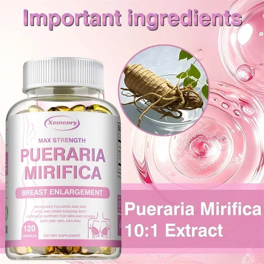 Pueraria Mirifica Supplement - Balanced Estrogen Metabolism, To Support Breasts Bigger, Rounder, Firmer BreastsSupplement