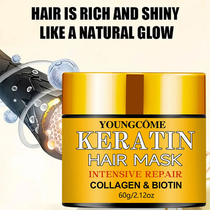 Biotin Collagen Keratin Hair Mask – Deep Repair Treatment