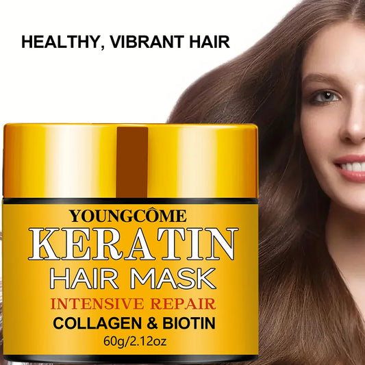 Biotin Collagen Keratin Hair Mask – Deep Repair Treatment