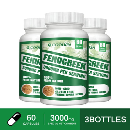 Pure Fenugreek Extract 3000mg – Lactation Support, Hormone Balance & Feminine Wellness