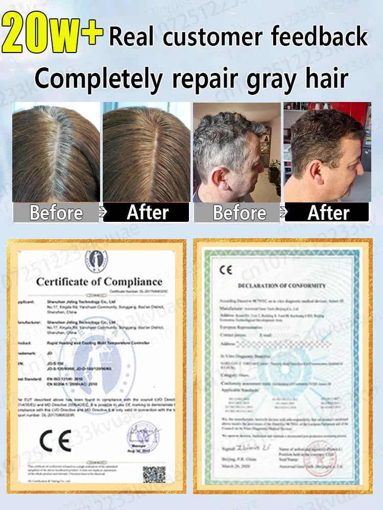 White Hair Turns Black Instantly Regaining Youthful Confidence | Premium Care