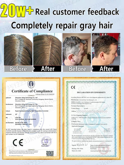 White Hair Turns Black Instantly Regaining Youthful Confidence | Premium Care