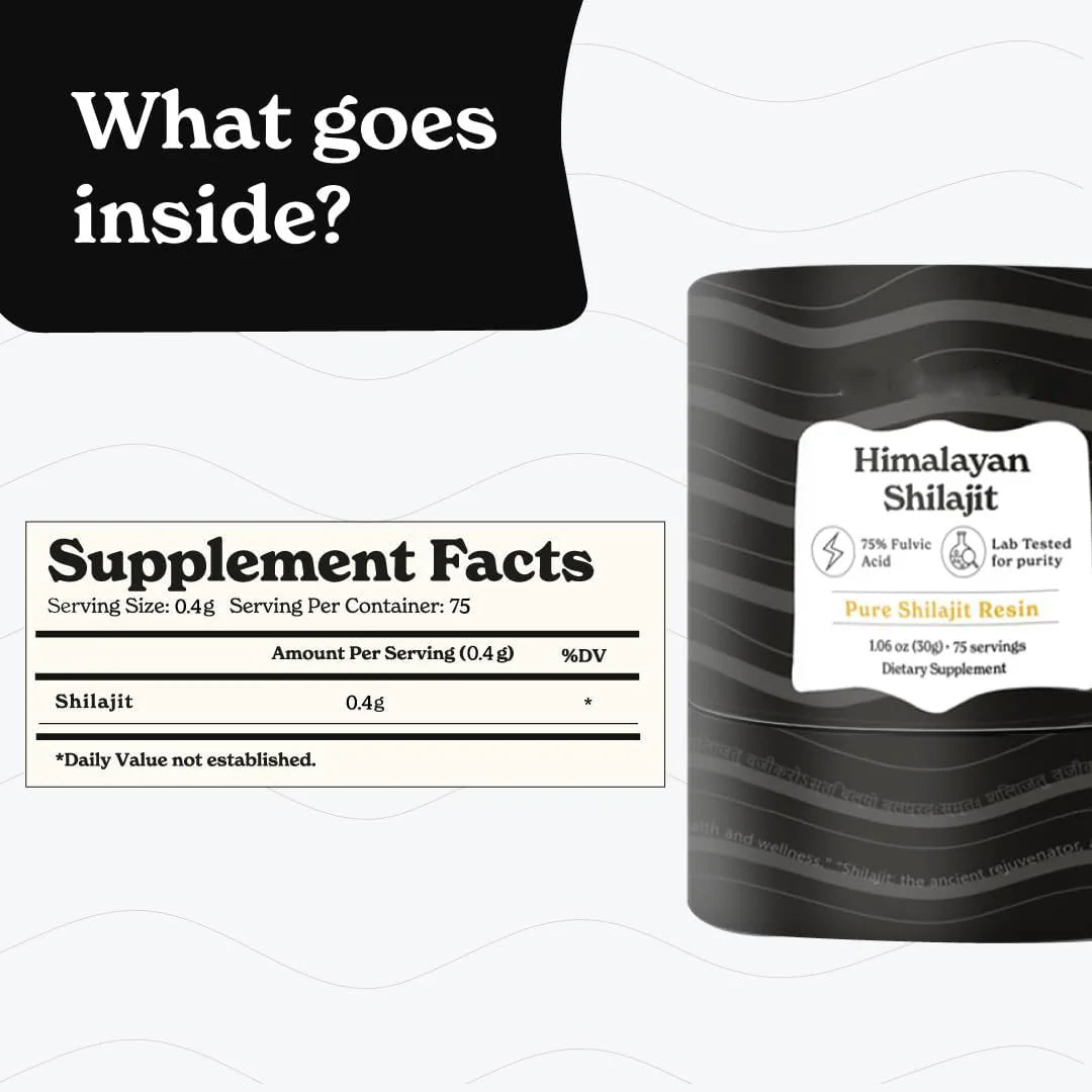 Pure Himalayan Shilajit Resin High Potency For Men | Premium Care