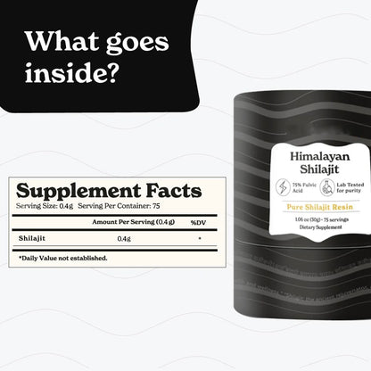 Pure Himalayan Shilajit Resin High Potency For Men | Premium Care