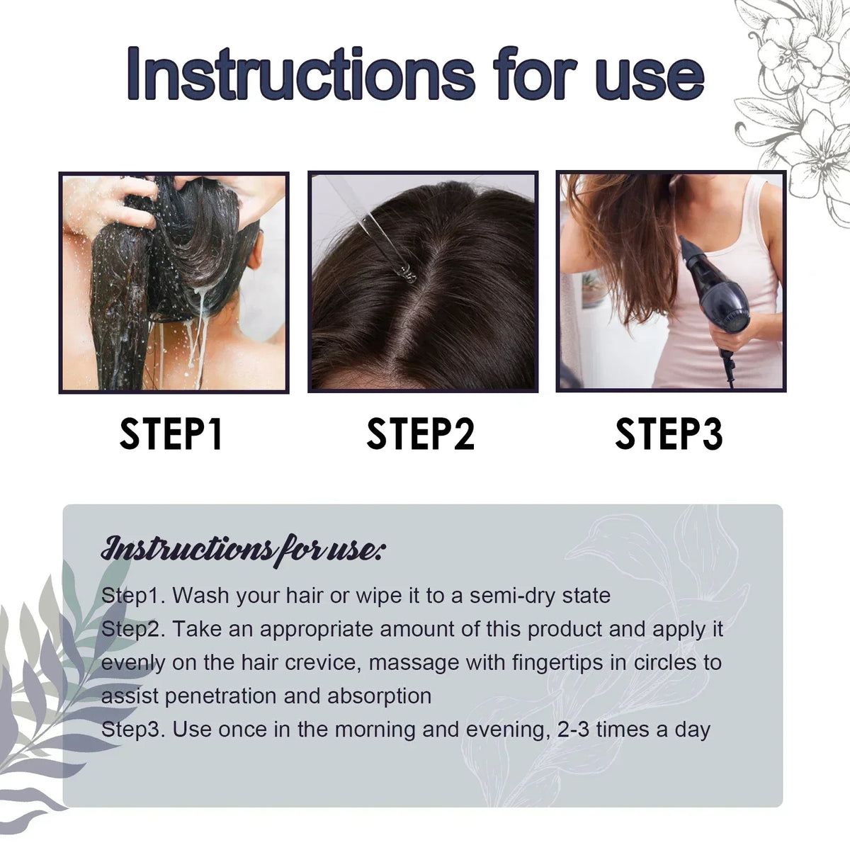24 New White To Black Gray White Hair | Premium Care