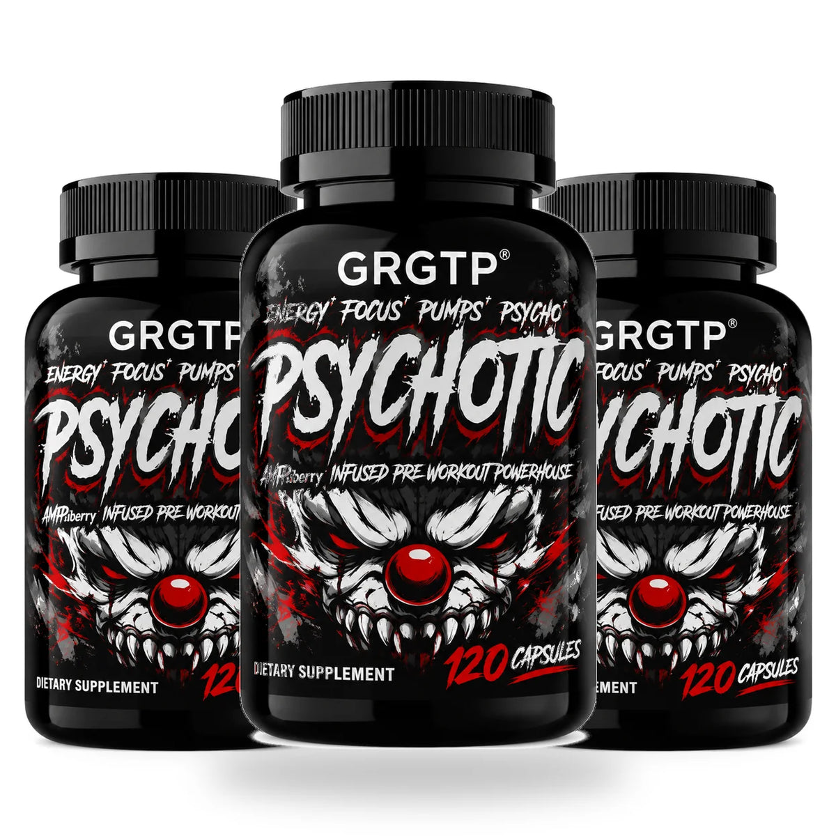 Psychotic High-Intensity Pre-Workout Matrix – Extreme Athletic Energy, Hyper-Focus, Muscle Power & Cognitive Mental Clarity